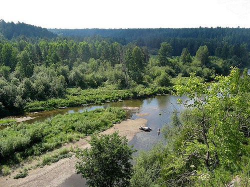 Iset river, now with added  forest view
